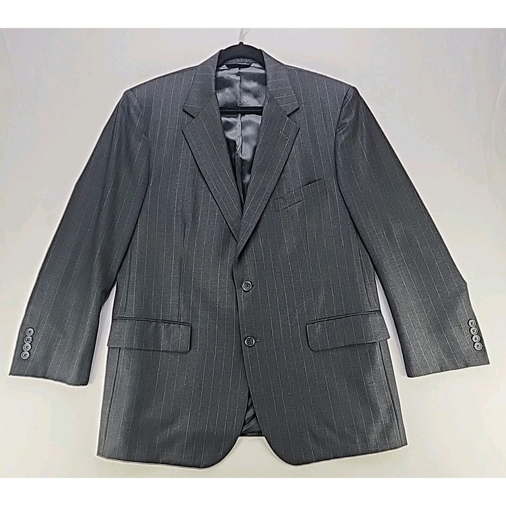 Brooks Brothers Golden Fleece Hand Tailor Loro Piana Super 120 Black Blazer‎ 43R